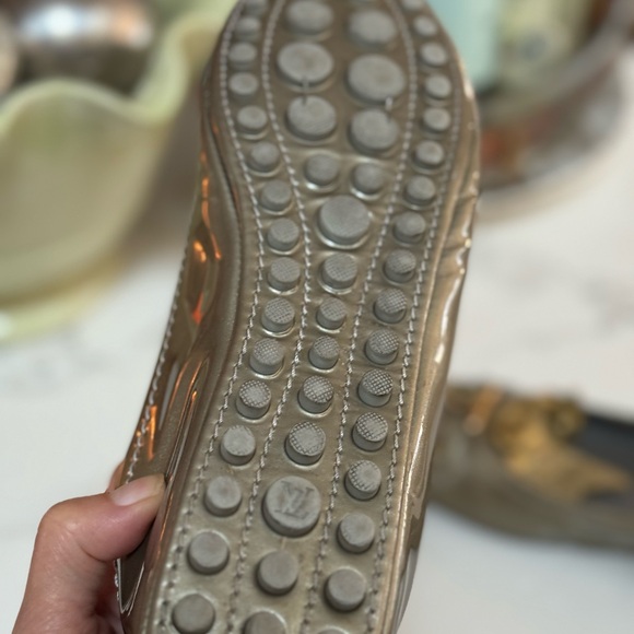 Ballerina flats size 38 in good shape by Louis Vuitton. Metallic bronze - Picture 4 of 7